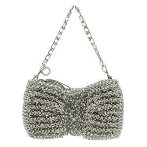 Anteprima Wire Mini 2way Chain Handbag Silver